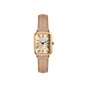 Retro Square Women’s Quartz Watch – Leather Strap