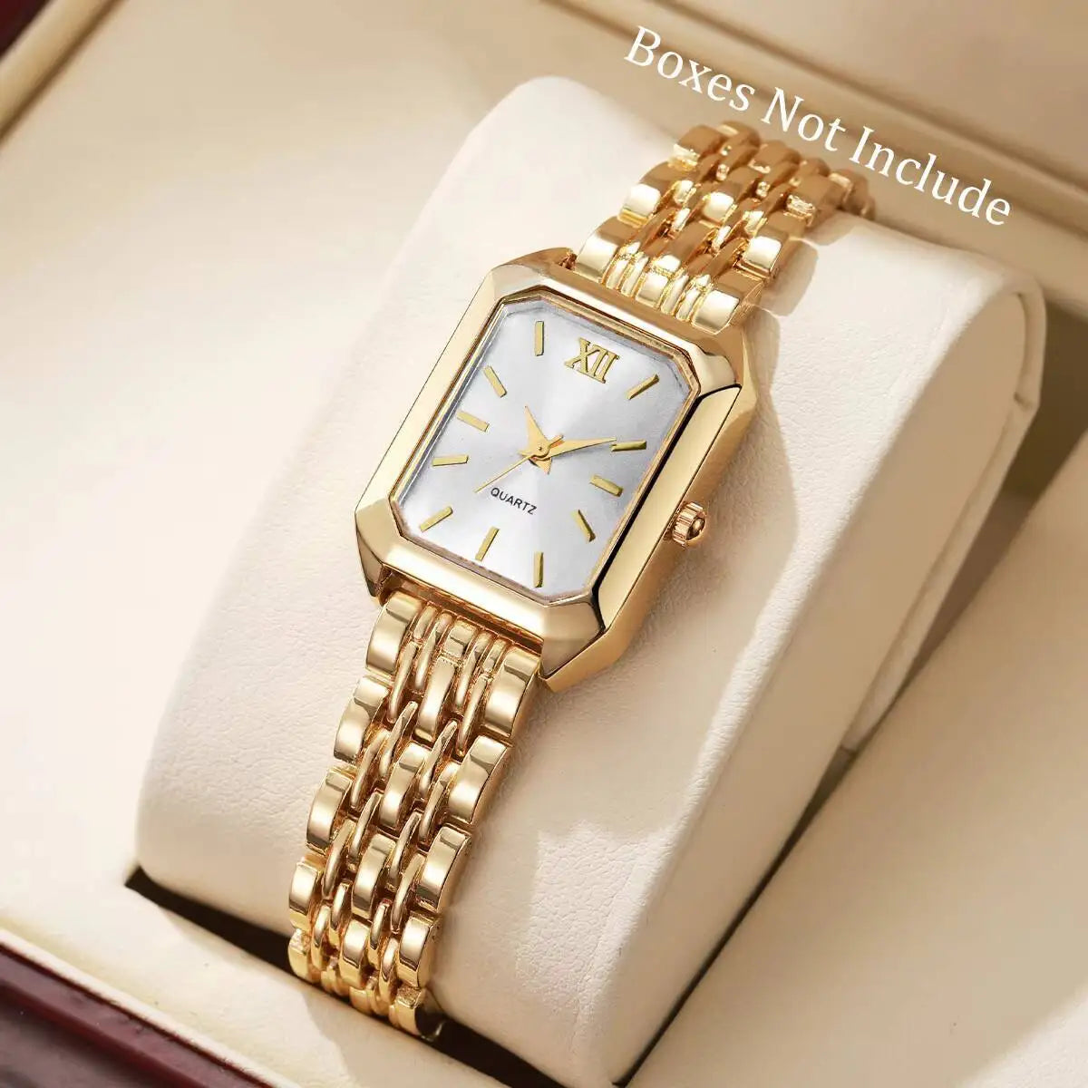 Elegant Rectangular Women’s Quartz Watch