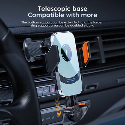 Auto-Clamp Wireless Car Charger – 60W Fast Charging