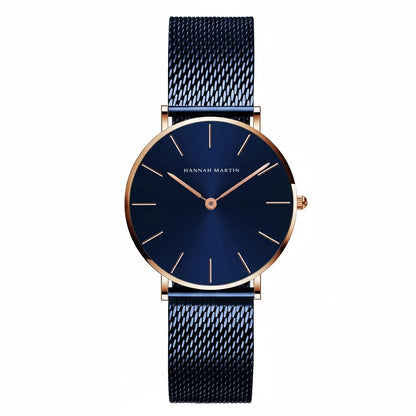 Women’s Rose Gold Quartz Watch – Elegant Bracelet Set