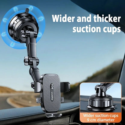 Car Phone Holder – 360° Adjustable with Strong Suction Cup.