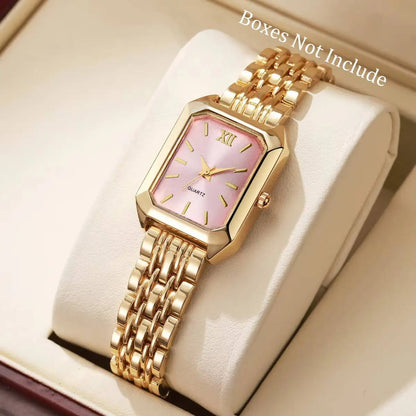 Elegant Rectangular Women’s Quartz Watch