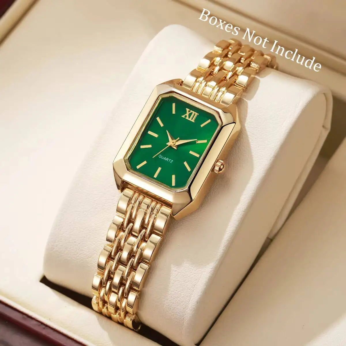 Elegant Rectangular Women’s Quartz Watch