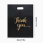 Thank You Gift Bags – Black Premium Handled Packaging Bags