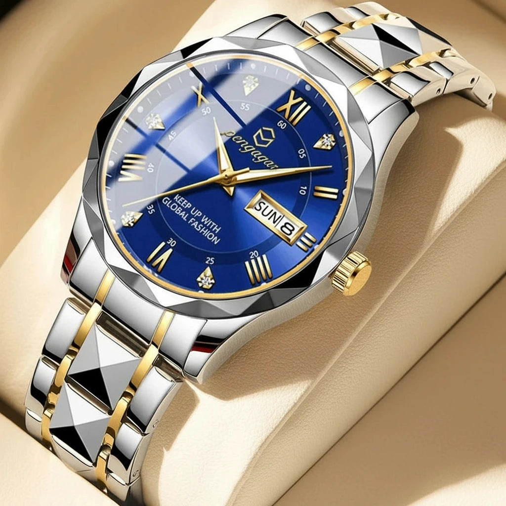 Luxury Men’s Square Chronograph Watch