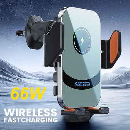 Auto-Clamp Wireless Car Charger – 60W Fast Charging