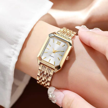 Elegant Rectangular Women’s Quartz Watch