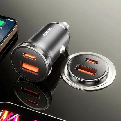 30W Fast Car Charger – QC3.0 & Type-C