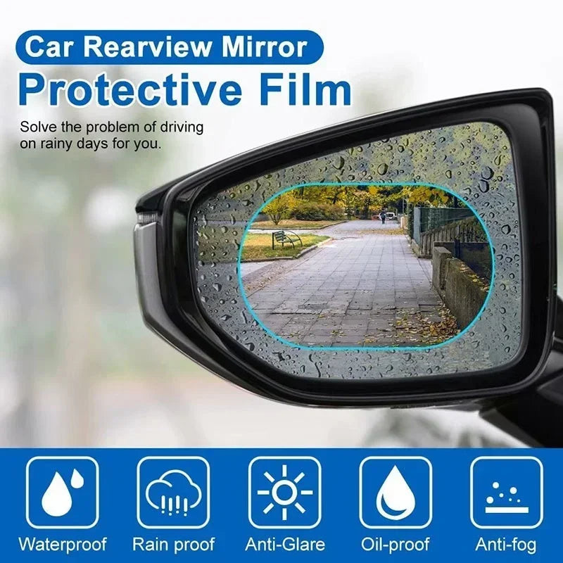 Car Side Mirror Anti-Fog Protective Film – Waterproof & Anti-Glare